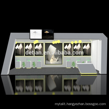 Detian Offer Portable Modular Wooden Exhibition Booth Stand Designs